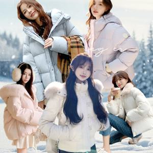 이프지특가패딩/롱패딩 숏점퍼 여성 양털자켓빅사이즈