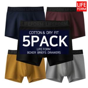 5팩1세트 남성 복서 드로즈 스트레치코튼 드라이 사각 팬티 남자 속옷 쿨/기능성/스판/빅사이즈