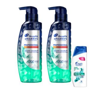헤드앤숄더 프로페셔널 가려운 두피케어 샴푸 300ml 2개 + 헤드앤숄더 가려운두피 샴푸 80ml 1개 증정