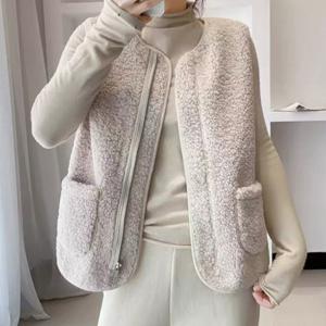 1+1 여셩 양털 후리스 털조끼 뽀글이 베스트 김장 방한 조끼