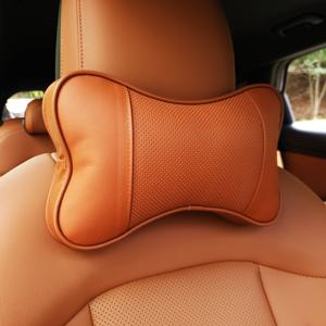 자동차 차량용 소가죽 목쿠션 목배개 헤드래스트 악세사리 장거리운전 스마일배송