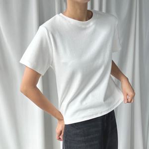 국내생산 피치기모 여자 겨울이너티 여성 기모 반팔티 레이어드티셔츠