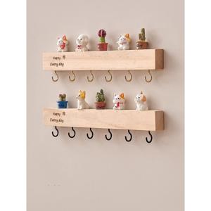 1+1입구에 열쇠 신기 걸이 현벽걸이식 열쇠 수납대 실목 입주 벽 걸이 장식대