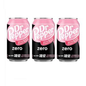닥터페퍼 제로 스트로베리 크림 350ml x 48캔