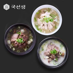국선생 한우설렁탕/맑은곰탕/닭곰탕 인기탕 3종 700g x 3팩