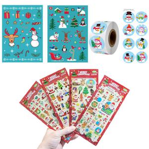 2장 4장 크리스마스 소품 볼펜 구디백 야광 타투 판박이 롤 스티커 초등학생 어린이집 유치원 선물 포장