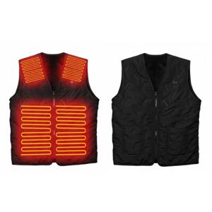 USB 스마트 온열 발열 조끼 기모안감 열선 퀼팅 방한조끼 보조배터리 미포함 KC인증