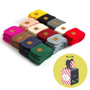 아동 유아 어린이 쁘띠 니트 목도리 미니 짧은 머플러 겨울 스카프 KC인증 선물박스 별도판매