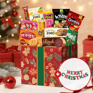 크리스마스 스낵11종 선물세트(도리토스 마가렛트 칸쵸 빈츠 빼빼로 등) +(크리스마스 가랜드 증정)