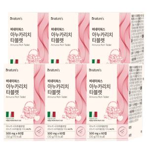 아누카리치 타블렛 60정 6통(12개월) 맥주효모와 비오틴으로 풍성하게 프로시아니딘 B2 케라틴