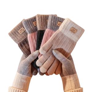 겨울 포근한 니트 터치 장갑 기모 꽈배기 장갑 남녀공용 남자 여자 크리스마스 단체 선물