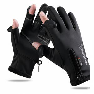 1+1 겨울 아웃도어 기모 터치 장갑 남성 여성 네오플랜 스포츠 등산 낚시 운동 방수