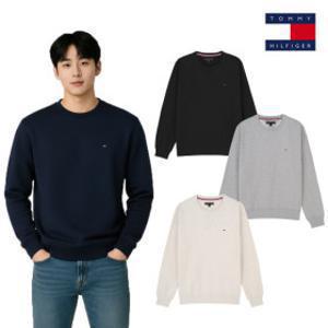 타미힐피거 기본로고 기모맨투맨 4색상 78JB341