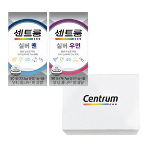 실버 맨+실버우먼 더블업 멀티비타민 세트 (50정+50정)