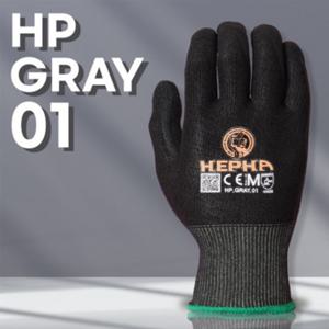 잘림방지 컷3인증 작업용장갑 헤파 그레이 01 베임방지 기름취급작업 포장운반