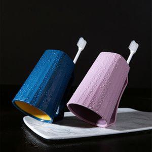 1+1+1 파스텔 거꾸로 양치컵 칫솔꽂이 치약꽂이