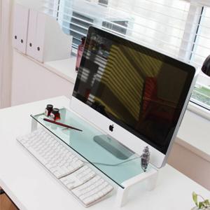 강화유리 모니터 받침대 국산 스탠드선반 MC500