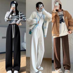 융털 여성 기모바지 겨울 방한 밴딩 와이드 조거팬츠 OFDJ-LPT4