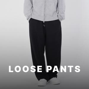 네오플레인 남자 루즈핏 트레이닝 팬츠 스웨트 밴딩 추리닝 바지