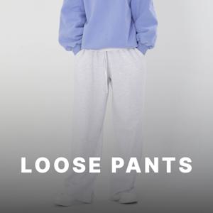 네오플레인 여자 루즈핏 트레이닝 밴딩 팬츠 일자핏 츄리닝 바지