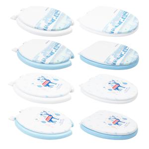 투투파파 윈터 울프디어 특대형 중형 변기커버 0형 U형 쿠션 소프트 뚜껑 시트 무독성가소제 원단사용