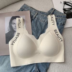 큰 사이즈 뚱뚱한 mm 비 스틸 링 원피스 조끼 속옷 처짐 방지 측면 가슴 수집 브래지어 큰 가슴은 작은 브