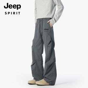 지프 JEEP SPIRIT 아웃도어 속건성 팬츠 남녀 공용 얇은 코디에 통기성 등산 바지