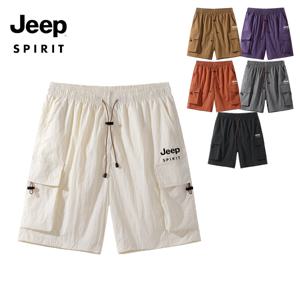 지프 JEEP SPIRIT 방수 자외선 차단 등산 아웃도어 스포츠 남성 반바지 자외선 차단 반바지