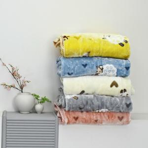 멜로뷰 진짜 따뜻한 도톰한 밍크 양면 극세사 대형 담요 무릎담요