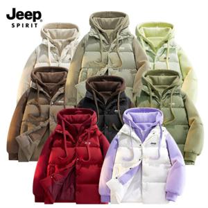 지프 JEEP SPIRIT 남녀공용 후드집업 패딩 아웃도어 패딩 점퍼 캠핑패딩 JP-M092