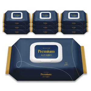 프리미엄 즐거운집 아기물티슈 72매 10팩 그린등급 도톰한 저자극 유아 아기 물티슈 EWG 그린 두꺼운