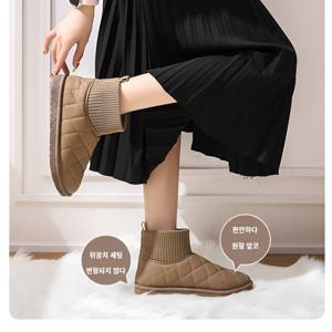 앵클 털부츠 융털 부츠 융단을 넣다 여자방한화 방한부츠