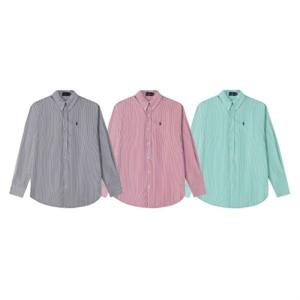 폴 로 스트라이프 셔츠 아우터 남성 루즈핏 긴팔 셔츠 가을 디자인 상의