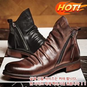 남성미끄럼방지워커 가죽 워커 부츠 아웃도어남성앵글부츠