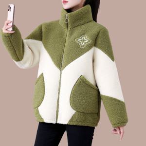 여자 가을 겨울 양면 플리스 자켓 따뜻한 안감 털 후리스 집업 점퍼 겨울 아우터