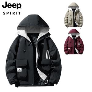 지프 JEEP SPIRIT 2025 겨울 트렌드에 잘 어울리는 루즈핏 바람막이 남성 야상 점퍼 JP 120547