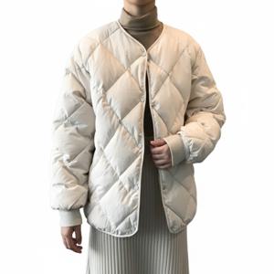 겨울 여성 누빔 경량 패딩 여자 자켓 점퍼 데일리 심플한 디자인