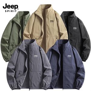 지프 JEEP SPIRIT 남녀공용 아웃도어 속건성 하이넥 방수 방풍자켓 바람막이 JP8919