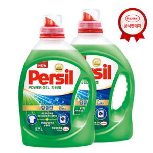 퍼실 파워젤 듀얼(드럼/일반 겸용) 2.7L x2개 세탁세제