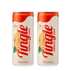 1+1 무설탕 팅글 리얼에이드 오렌지 250mlX30캔 2박스 (60캔)