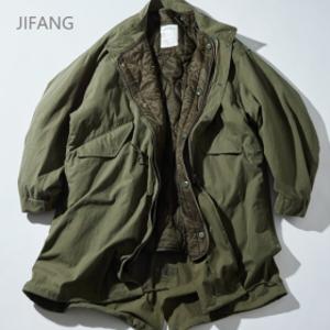 JIFANG프릭스스토어m65 남자 야상점퍼 피쉬테일 파카 퀼트 라이너 세트