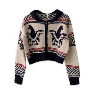 노르딕 크롭 가디건 여성 집업 숏가디건 CDG16