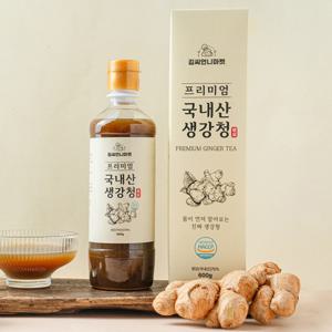 (단하루특가) 생강청 수제 생강차 600gX1병 김씨언니마켓 / 환절기엔 국내산 생강 100%