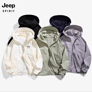 지프 JEEP SPIRIT 남여공용 캐주얼 후드 아웃도어 낚시 바이크 등산 자외선 차단복