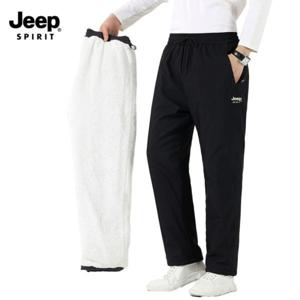 지프JEEP SPIRIT 남녀공용 기모바지 털안감 뽀글이 바지 캐주얼 슬랙스 방한 팬츠 털기모 JP5568