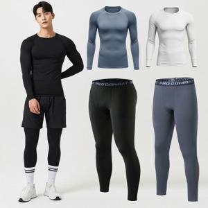 남자 컴프레션 기모 레깅스 스포츠 이너웨어 겨울 남성 언더레이어 타이즈 반팔 긴팔 러닝 발열 내의 내복