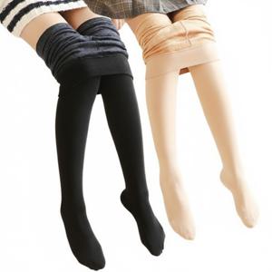 1+1 겨울 여성 융털 기모 레깅스 방한 여자 양모 무발