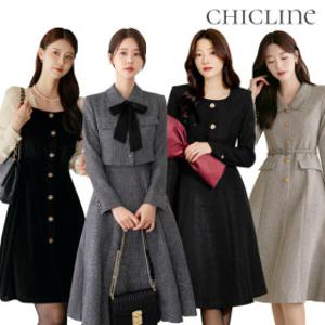 겨울신상특가/빅사이즈/원피스/하객룩/오피스룩/플레어/h라인원피스/쉬폰/정장/결혼식/돌잔치/쉬폰(S~XXL)