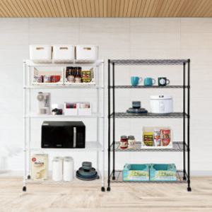 이지라이프 철제 선반 베란다 수납장 다용도 진열대 조립식 틈새 메탈랙 900 프로 5단 3종 택1 바퀴포함