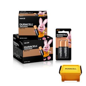 듀라셀 알카라인 건전지 AA20개입 + AAA20개입 + AA 2개입 + 사은품
